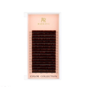 Тёмно-коричневые ресницы Dark Chocolate BARBARA одна длина (16 ЛИНИЙ)